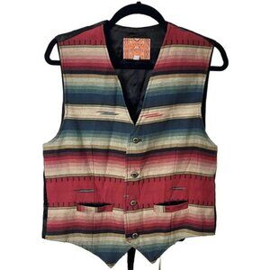 Vintage Native American Tradition by Allan Wah Southwestern Vest Waistcoat
